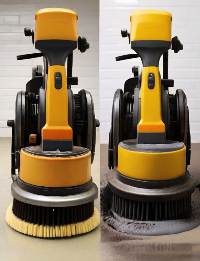 Aviva brushes - industrial cleaning brushes blog - before and after image